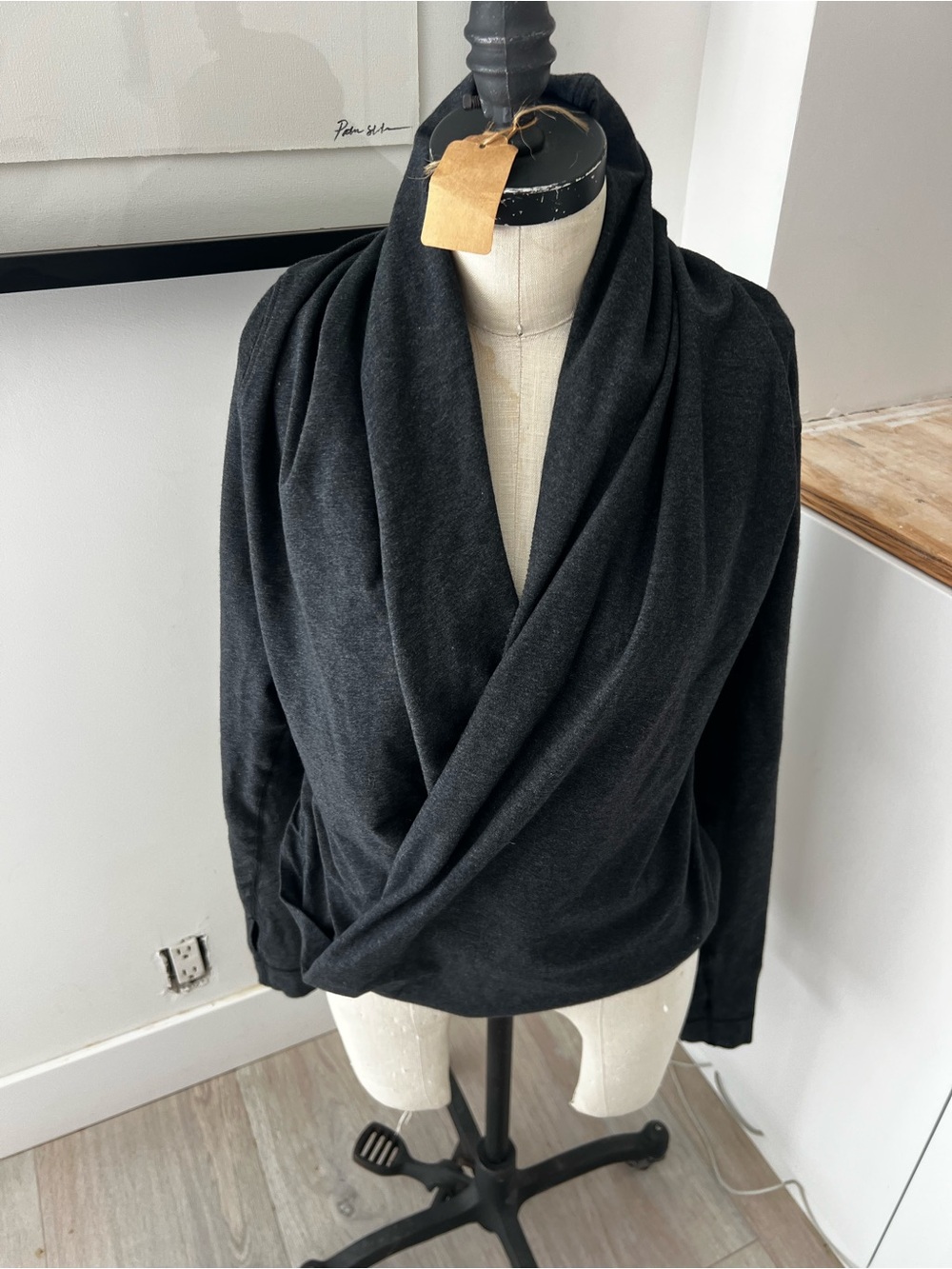 lululemon athletica Charcoal Black Wrap-Style Top